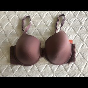 Mauve Gilligan & O’Malley Push-Up Bra, 38D